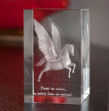 Photo Engraving for High Quality Christmas Gifts Crystal Cube