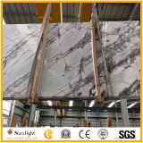 Natural White and Black Marble, Italy White Ice Jade Marble