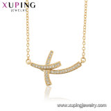 44512 Fashion Popular 18 Gold Case Cube Design Necklace 1mm Thin Chain