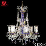 Crystal Chandelier with Glass Shade Wh-82093