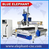 Pneumatic System CNC 4 Axis for Sale, 3 Spindle CNC Router 1325, Automatic Tool Change Machine 1325 for Wood Carving