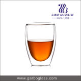 12oz High Quality Double Wall Borosilicate Glass Tumbler for Water and Tea Drinking for Home Using GB500110370
