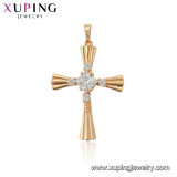 32667 Fashion Elegant Rhinestone CZ 18k Gold-Plated Imitation Jewelry Chain Pendant