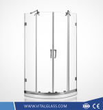 Tempered/Toughened Shower Glass Door/Building Glass/Clear Float Glass