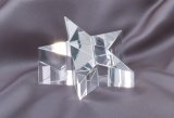 Crystal Slanted Star Paperweight