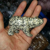 Semi Precious Stone Damatian Jasper Crystal Polar Bear Carving Skupture