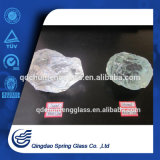 Crystal White Slag Glass Rocks