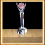 Basketball Game NBA Custom Transparent Glass Trophy
