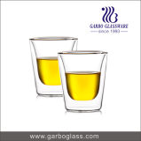 4oz High Quality Double Wall Borosilicate Material Glass Tumbler for Hot Water Drinking (GB500010115)