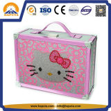 Cute Hello Kitty Beauty Case Aluminum Case Storage Box for Girl (HB-6352)