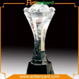 Fashion Crystal Award with Logo at One Side