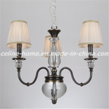 Atique Iron Chandelier Light with Fabric Shade (SL2068-3)