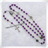 Multicolor Plastic Bead Rosary. Plastic Beads Chain Rosary Necklace (IO-cr149)