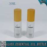 30ml Frosted Glass Essential Oil Bottle with Glod Cap and Plug