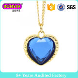Blue Heart Gold Necklace for Women