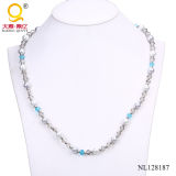 Fashion Glass Bead and Crystal Costume Necklace for Women Nl128187