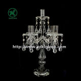 Glass Candle Holder for Home Decoration with Five Posts (9*23*35.5)
