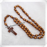 Religious Knot Wooden Rosary (IO-cr071)