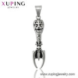 34029 Xuping Fashion Indian Black Gun Color Jewelry Stainless Steel Lion Pendant