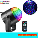 RGB 3 *1W LED Mini Crystal Magic Ball Disco Light with Remote Control