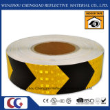 PVC Black and Yellow Conspicuity Arrow Reflective Sticker Rolls 5cm (CG3500-AW)