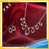 Fashion Necklace and Earrings Wedding Jewelry Sets in Crystal