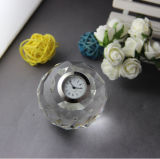 Ball Crystal Desk Clock for Business Gifts (KS06040)