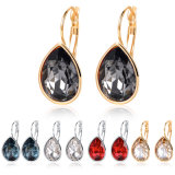 New Fashion Gold Plated Big Stone Rhinstone Crystal Stud Earring