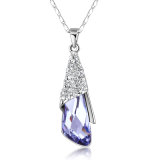 Purple Crystal Penant imitation Fashion Necklace Jewelry