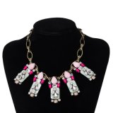 New Fashion Bohemian Multicolor Stones Women Necklace Artificial Jewelry