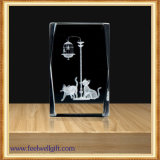 Custom Crystal Glass Trophy Animal