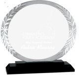 Hot Selling Oval Accent Jade Glass Award