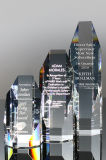 8 Angle Crystal Award (#5114, #5115, #5116)