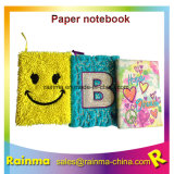 Hot Sale Fashion Plush Cover Custom Diary Paper Notebook