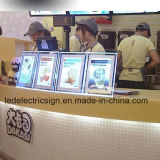 Restaurant Equipment for LED Menu Display with Small LED Crystal Acrylic Panel