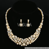 VAGULA Fashion Crystal and Pearl Jewelry Necklace Sets (Hln16425)
