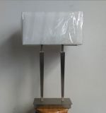 Modern Steel Table Lamp with Fabric Shade (WHL-8804)