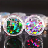 Holographic Laser Holo Nail Art Sequins Glitters 3D DIY Heart Flakes