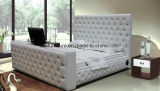 America Chesterfield Furniture Modern Bedroom Leather Bed Set