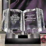Religious Bible Award Christian Crystal Book Trophy for Gift Craft
