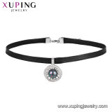 44448 Fashion Xuping Rhodium Plated Zircon Anklet for Foot