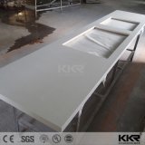 Pure White 3cm Artificial Marble Quartz Kitchen Countertop