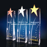 Five-Star Metal Crystal Glass Trophy Craft