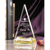 Sharp Triangle Crystal Glass Trophy Award