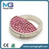 Hot Sales Customized Crystal Metal Baghanger with Rhinestone