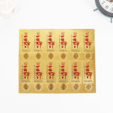 Excellent Quality Gold Foil Paper Custom Vinyl Glass Stickers