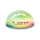 Wholesale New Arrival Transparent Glass Photo Paperweight Hx-8379