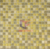 Marble and Cracked Glass Mixed Mosaic Tile (CS102)