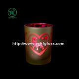Color Double Wall Glass Candle Cup by SGS (8*10.5)