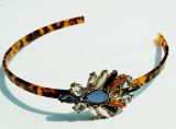 Arylic Leopard Crystal Decoration Headband